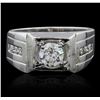 Image 1 : 14KT White Gold 1.47ctw Diamond Ring