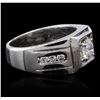 Image 2 : 14KT White Gold 1.47ctw Diamond Ring