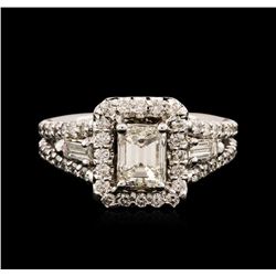 14KT White Gold EGL USA Certified 2.03ctw Diamond Ring