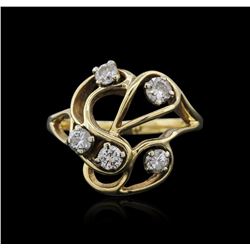 14KT Yellow Gold 0.50ctw Diamond Ring