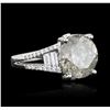 Image 2 : 18KT White Gold 6.07ctw Diamond Ring