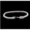 Image 3 : 18KT White Gold 9.04ctw Diamond Tennis Bracelet