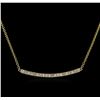 Image 2 : 14KT Yellow Gold 0.84ctw Diamond Necklace