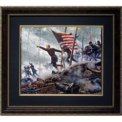 Mort Kunstler Civil War Print Framd Chamberlains Charge