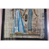 Image 2 : Large Egyptian Papyrus Pharoah & Queen Signed Painting