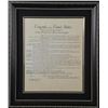Image 1 : United States U.S. Bill of Rights Antiqued Framed Print