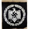 Image 1 : ORIGINAL NAZI 1944 SPORTS EAGLE SWASTIKA UNIFORM PATCH