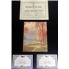 Image 1 : WWI RED CROSS AWARD DOCUMENT AND 2) SAVING STAMP BOOKS