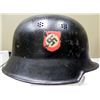 Image 2 : WWII Nazi German Police Helmet Double Decal