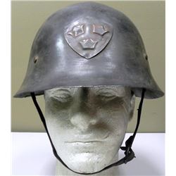 Original WWII Swedish M/21-16 Helmet w/Liner Chinstrap