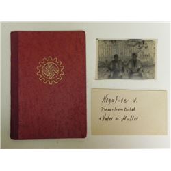 NAZIDAF-DEUTSCHES ARBEITSFRONT ID AND DUES BOOK