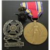 Image 2 : WWII ERA MEDAL & BADGES-VICTORY MEDAL-EXPERT BADGE
