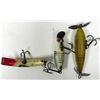 Image 7 : SHAKESPEARE 1920 WONDEREEL + 3 OLD LURES-2 WOOD