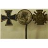 Image 3 : WWI GERMAN IMPERIAL 3 AWARD STICKPIN -RARE ORIGINAL