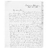 Image 1 : CAROLINA LEGISLATOR WRITES A FRIEND WHILE SERVING IN "ORRS RIFLES": Confederate soldier's letter...