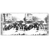 Image 1 : (STEREOVIEW OF THE GRAND REVIEW): A seldom seen stereoview card bearing a double 6" x 3" photogra...