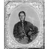 Image 1 : TINTYPE OF UNION ARTILLERYMAN: A 1/6th plate tintype of a Union artillery private depicted wearin...