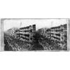 Image 1 : (NEW YORK VIEW OF LINCOLN`S FUNERAL): A seldom seen stereoview card bearing a double 6" x 3" phot...