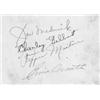 Image 1 : (BASEBALL): Grouping of four vintage pencil signatures on a pink album page, includes JOE MEDWICK...
