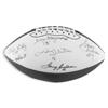 Image 1 : FOOTBALL HALL OF FAME SIGNED FOOTBALL: A neat football souvenir, a Wilson brown and white regulat...