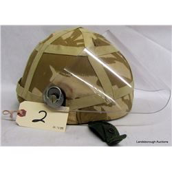 MILITARY HELMET WITH ANTI MINE SHIELD