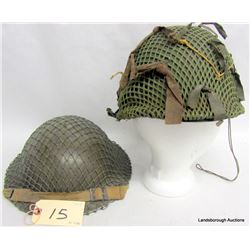 NETTED COMBAT HELMETS