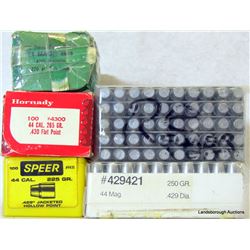 850 RDS OF 44 CAL BULLETS