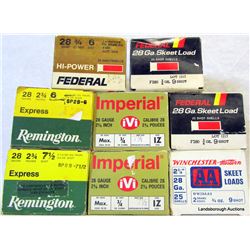 BOX LOT 28 GA. AMMO
