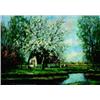 Image 1 : Willem Hendriks 1888-1966 Dutch Landscape with Farmhous Oil on canvas Signed 20 x 28...