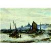 Image 1 : Alexander Ballingall Active 1870-1910 Scottish Fishermen Preparing the Boats Watercolour<br...