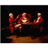 Image 1 : Alexander Austen 19th/20th Century British School Three Gentlemen in an Interior Oil on can...