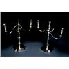 Image 1 : A pair of Silver plated Candelabra English, mid 20th century for Birks. The three candle socke...