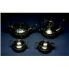 Image 1 : A 4 piece Edwardian silver Tea & Coffee Service Birmingham, 1902, CSG & Co. The tea pot with m...