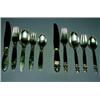 Image 1 : A 5 piece Georg Jensen Flatware Setting Danish, mid 20th century Decorated in the Cactus patte...