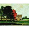 Image 1 : John William Beatty 1869-1941 RCA, OSA Autumn Landscape with Barn, Ontario Oil on canvas bo...