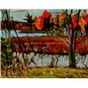 Image 1 : Ralph W. Burton 1905-1983 Autumn Near Fallbrooke Oil on panel Signed; signed, titled & d...