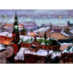 Antoine Bittar Born 1957 Bruine, Quebec Oil on panel Signed; signed & titled on recto<br...