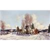 Image 1 : Frederick S. Coburn 1871-1960 RCA The Friendly Chat Oil on canvas Signed & dated '43 ...