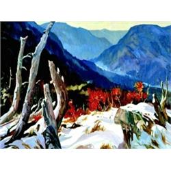 Jacques Poirier Born 1942 IAF Hilltop Panorama Oil on canvas Signed; signed on recto ...