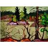 Image 1 : Frederick Grant Banting 1891-1941 Lake in Autumn Oil on panel 10.5 x 13.5 in, 26.7 x 34....
