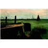 Image 1 : Edmond LeMoine 1877-1922 SAQ La Ville et la Port D'Anvers Oil on canvas Signed; titled o...