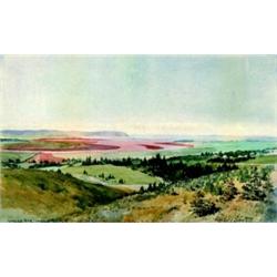 Frederick M. Bell-Smith 1846-1923 RCA, OSA Grand Pre & the Basin of Minas, N.S. Watercolour...