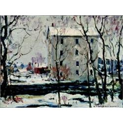 Manly Edward MacDonald 1889-1971 RCA The Old Mill Oil on canvas board Signed 12 x 16...