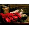 Image 1 : May Stratton Still Life with Lobsters Watercolour Signed twice; titled on recto 16.5 x 1...