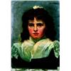 Image 1 : Lily Stratton Portrait of May Stratton Oil on canvas Signed 18 x 13 in, 45.7 x 33 cm ...