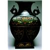 Image 1 : A Japanese Bronze Vase, Early 20th centuryThe squared ovoid body and flaring rim applied with two...