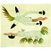 Image 1 : Kenojuak Ashevak, Born 1927, Two Spirits, Coloued engraving, Signed in roman & syllabics, ti...