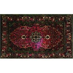 A Fine Kashan Wool Rug, Persian, early 20th Century, The octagonal ivory starburst medallion on...