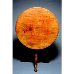 A George III Mahogany Tilt Top Table, English, c.1770, BADA sticker on base, The circular solid...