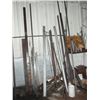 Image 2 : Lot of Steel Stock Against Wall & on Rack  * Rack Included*